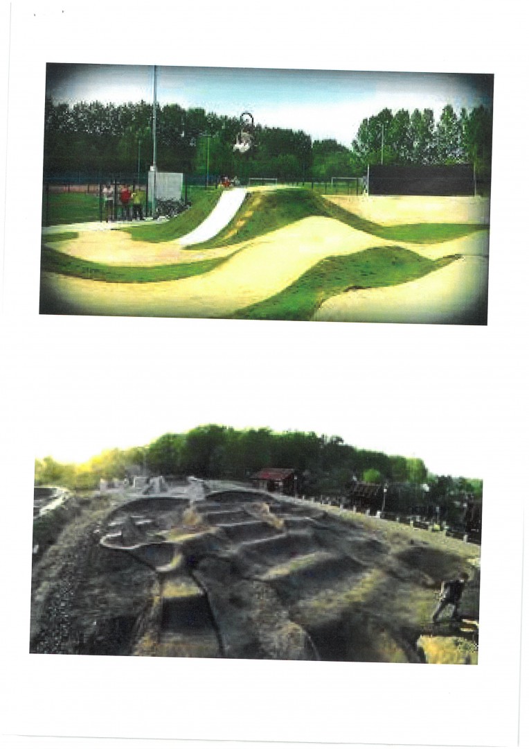 Zdjęcie przedstawia poglądowe rampy w skate parku